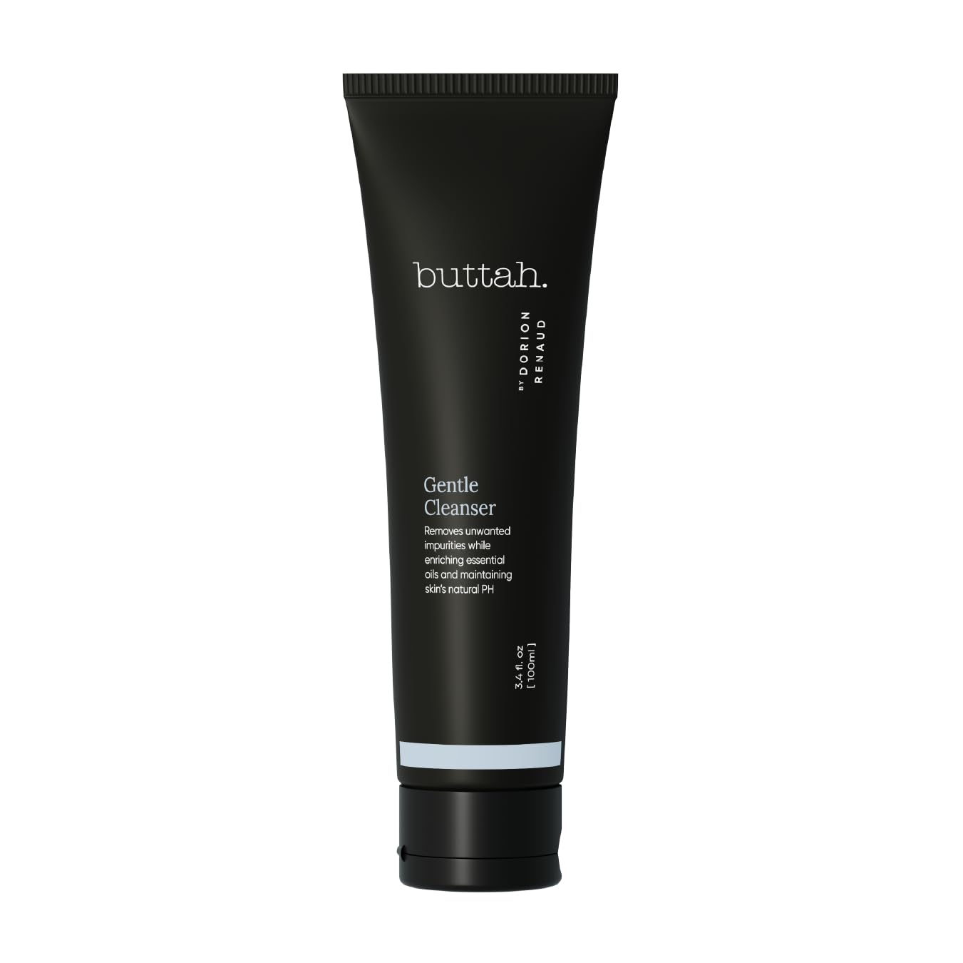 Buttah Skin by Dorion Renaud Facial Cleanser 3.4oz – Clarifying Face Wash – Oil & Dirt Extracting Wash – Daily Cleansing – Naturally Based – Face Wash for Melanin Rich Skin – Black