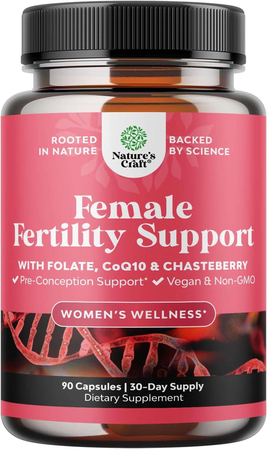 Fertility Supplements for Women with Inositol & Folic Acid – Preconception Vitamins for Women for Hormone Balance with L-methylfolate, B12, Vitamin D3, Iodine, Selenium, zinc and CoQ10 – 90 Count