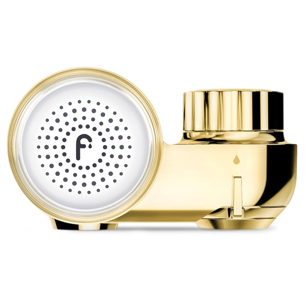 Filterbaby Skincare Filter 2.0, Bathroom Sink Filter Faucet | 99.9% Chlorine Removal – 0.000001 mm Carbon Fiber, Clinically Tested, Skin Hydration in 2 Weeks (Shiny Gold)
