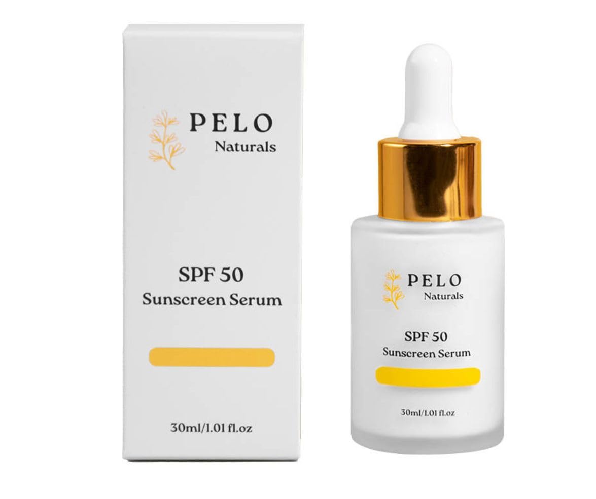 Sunscreen Serum- Enriched Mineral Face Sunscreen SPF 50 with Zinc Oxide 20% Titanium Dioxide 5%- With Hydrating Squalane For All Skin Types and Skin Tone 1oz