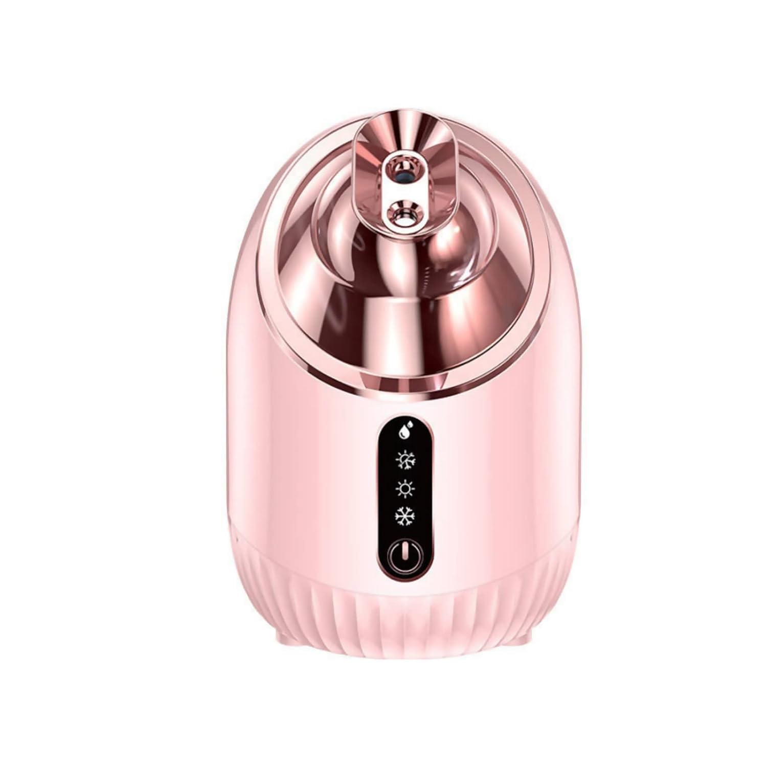 Facial Steamer – Nano Ionic Facial Steamer with Cold&Warm&Hot Mist,240ml Large Water Tank,Small Face Humidifier, Pink
