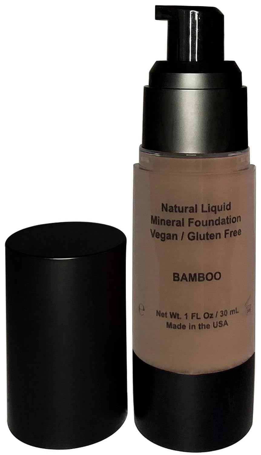 Mom’s Secret 100% Natural Foundation, Organic, Vegan, Aloe Based, Natural Sun Protection, Gluten Free, Cruelty Free, Made in the USA, 1FL Oz. (Bamboo)