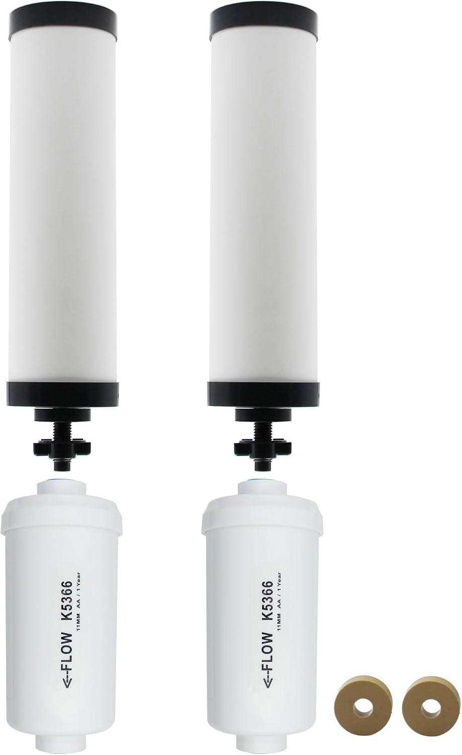 【Upgraded】Renami Ceramic Filter & Fluoride Filter Replacement, Combo Pack | Compatible with Gravity Filter System