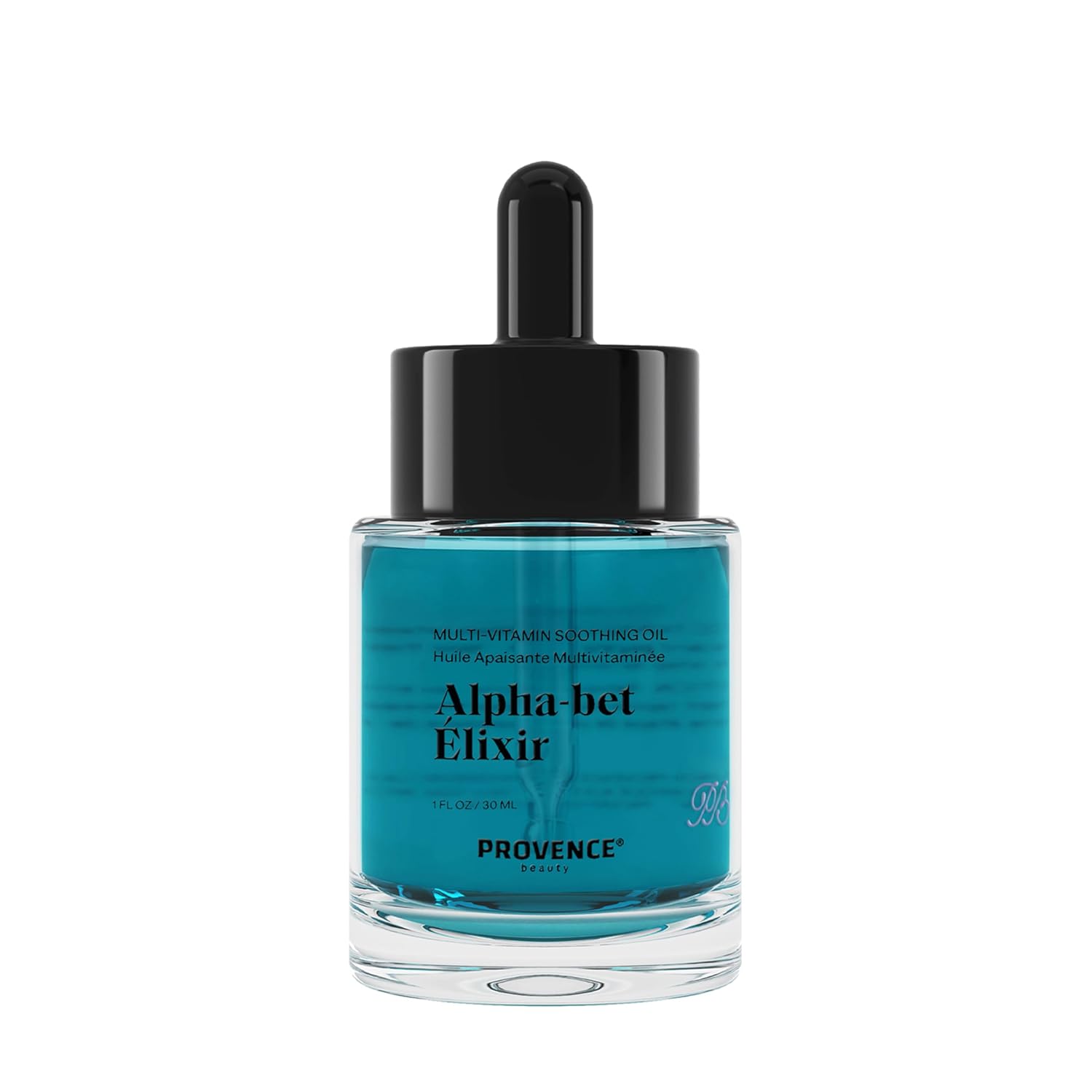 Provence Beauty Alpha-bet Élixir Multi-Vitamin Soothing Facial Oil – Hydrating Face Oil with 1% Bakuchiol, Vitamin C, Panthenyl Triacetate & Vitamin E – Brightens, Smooths & Restores Skin – 1 fl oz