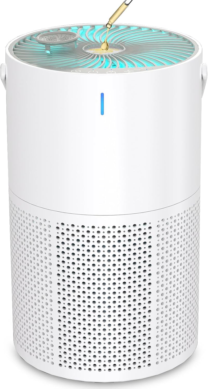 Air Purifiers for Home Large Room up to 1095 Ft², H13 True HEPA Filter Air Purifier for Bedroom with Quiet Sleep Mode & Timer, Air Cleaner for Pets Hair, Smoke, Odor, Dust