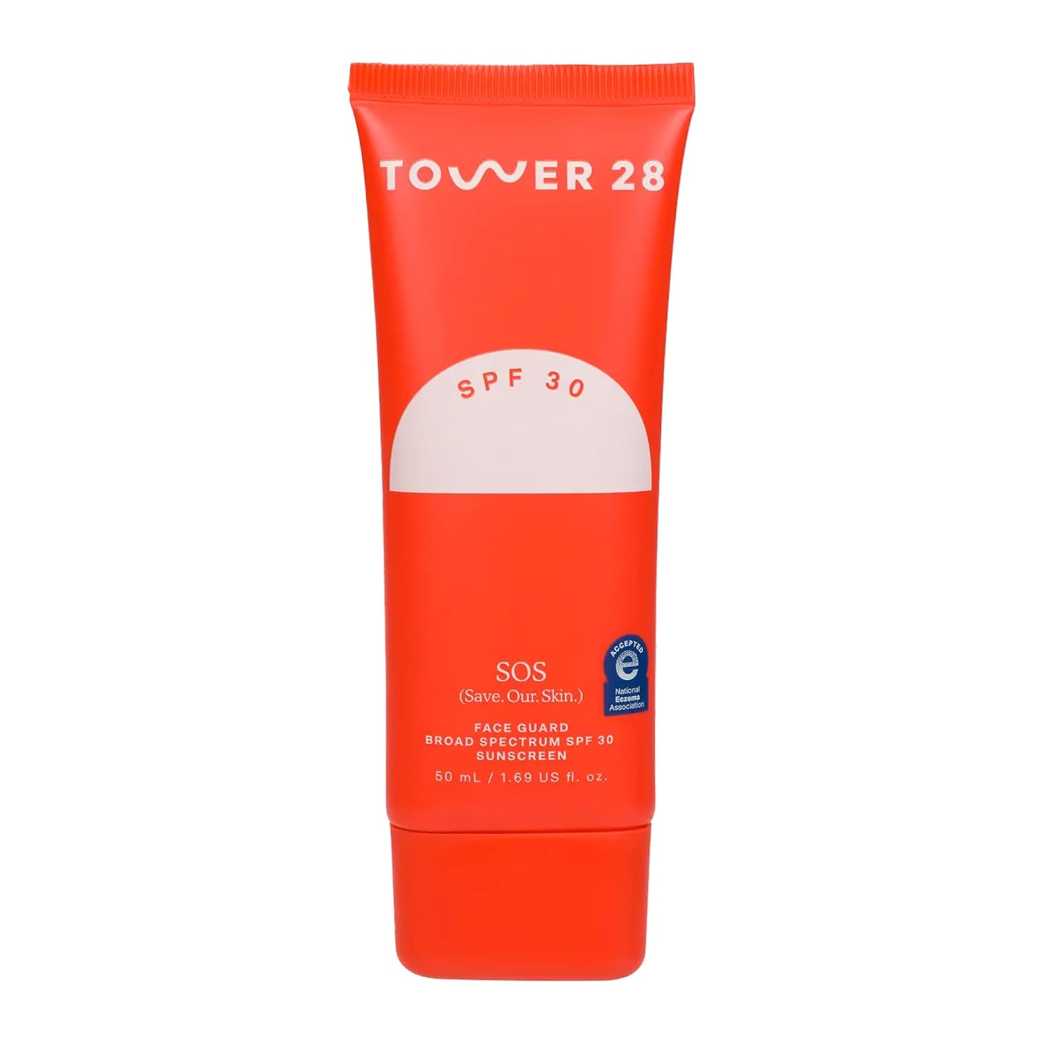 Tower 28 SOS FaceGuard SPF 30 – Broad Spectrum Mineral Sunscreen for Face with Ceramides for Sensitive Skin – Lightweight Zinc Oxide Face Sunscreen Lotion – Dermatologist-Tested Sun Skin Care (2.3 oz)