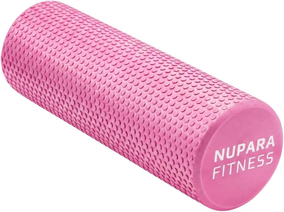 Foam Roller for Back, Legs, Hips, and Deep Tissue Muscles | Foam Roller for Physical Therapy, Exercise, Running, Cycling, Sports, Recovery, Yoga, and Pilates. (Pink, 18 inch – Large)