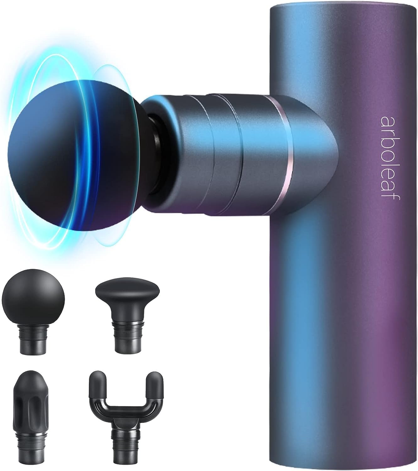 arboleaf Massage Gun Deep Tissue, Balance of Power & Portability Full-Metal Percussion Massager with Silent Brushless Motor – Ultra-Quiet Pocket-Sized for Athletes Back Pain Relief Home Office Travel