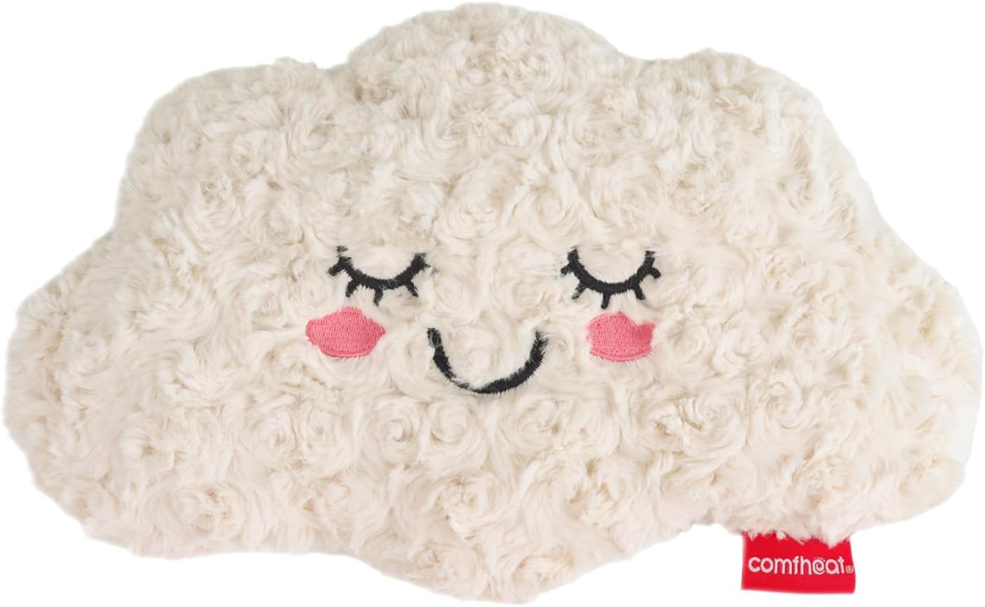 Microwave Unscented Heating Pad for Pain Relief, Moist Heat Pack Hot Compress for Period Cramps, Shoulder, Muscles, Cute Cloud Plush Heating Pad, Gift for Girl Women, with Washable Cover