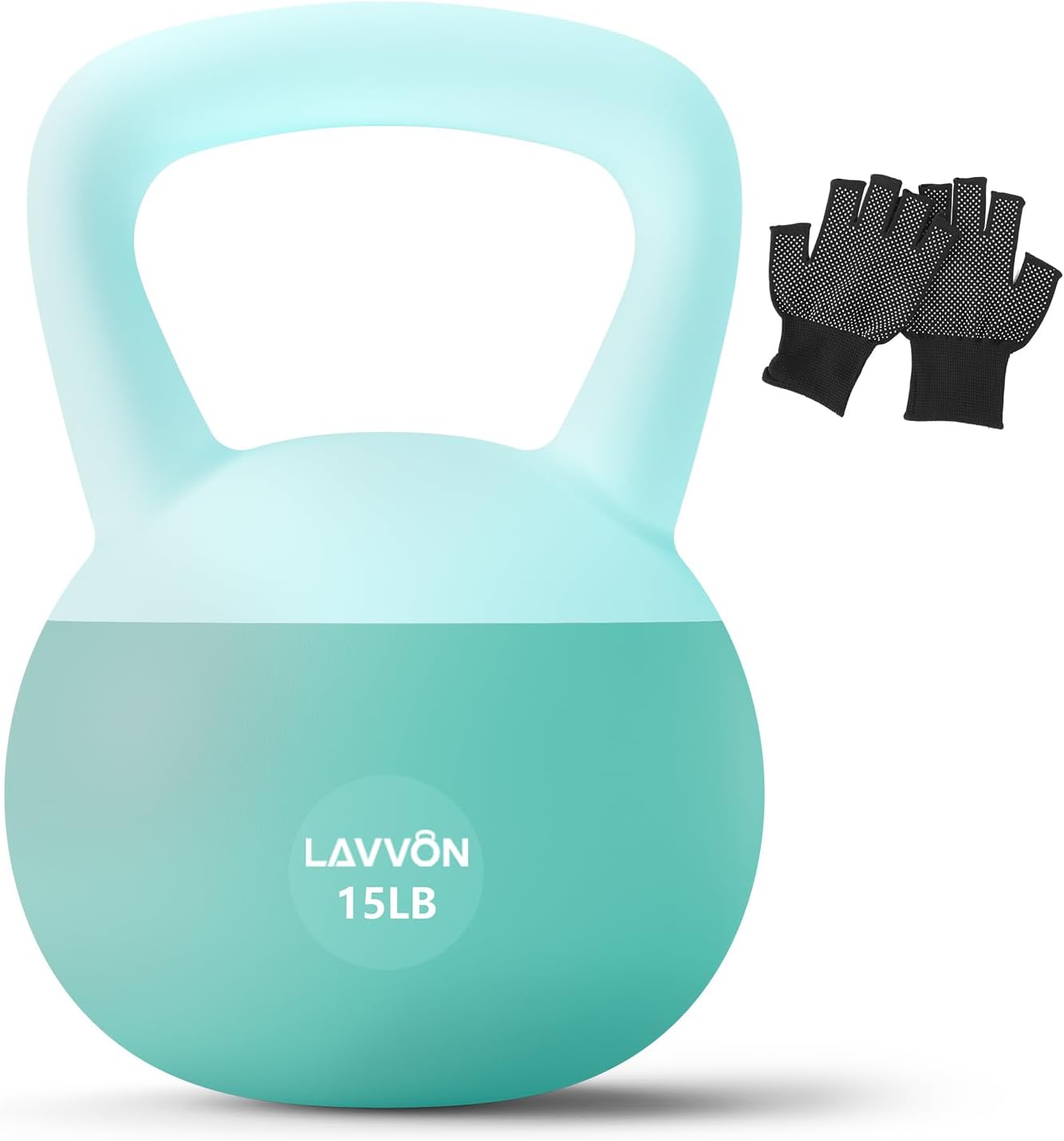 Soft Kettlebell – Cushioned Impact-Resistant Base and Anti-Slip, Kettle bell Anti-Slip Grip Weight for Home Workouts, Safe Strength Training Kettlebells Sets for Women & Men, With Non-slip Gloves