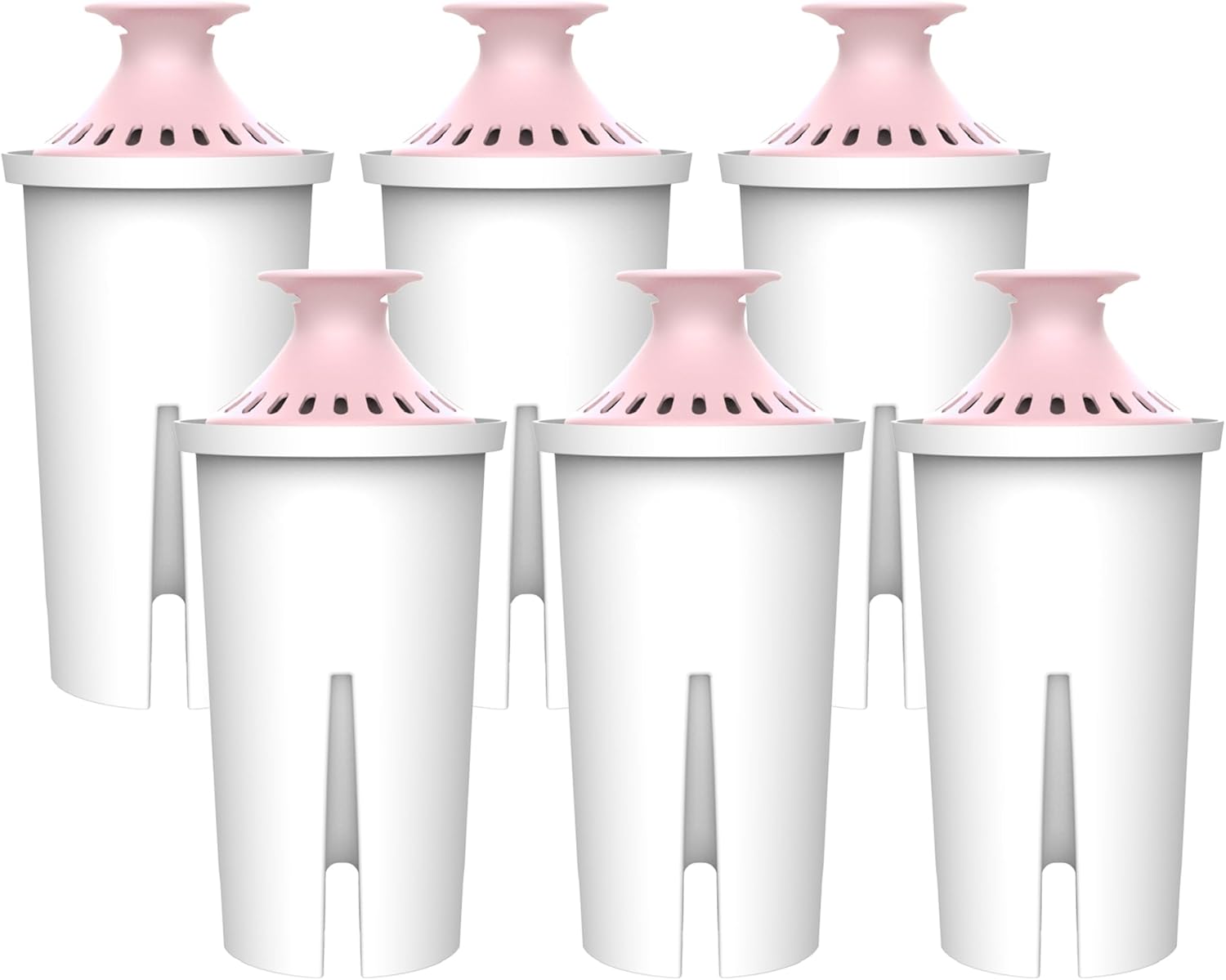 AQUA CREST 06-MG Magnesium Water Filter, Replacement for Brita® Filter, Pitchers and Dispensers, Everyday, UltraMax, Metro+, XL and More, 2 Months, Reduces Chlorine, 6 Pack