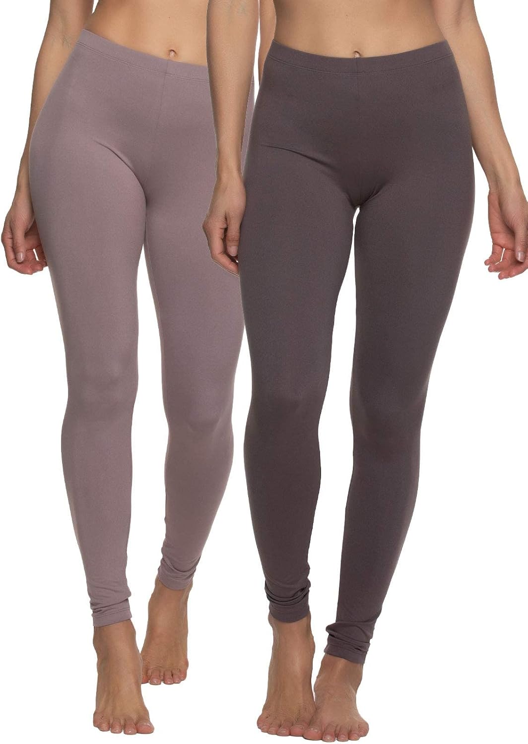 Felina Velvety Super Soft Lightweight Leggings 2 Pack – Yoga Pants, Workout Clothes