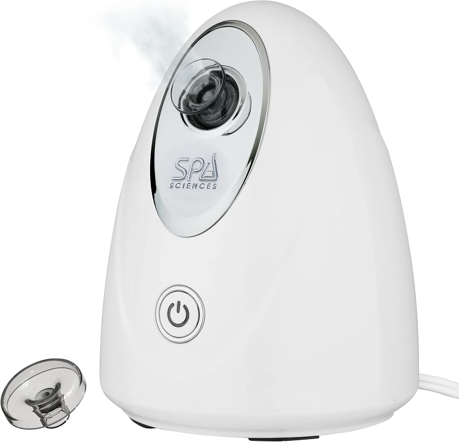 Spa Sciences – CIRRA – Nano Ionic Facial Steamer with UVC Sanitizing Protection, Aromatherapy Function, Detox Pores, and Boost Circulation – Includes an Essential Oil Basket