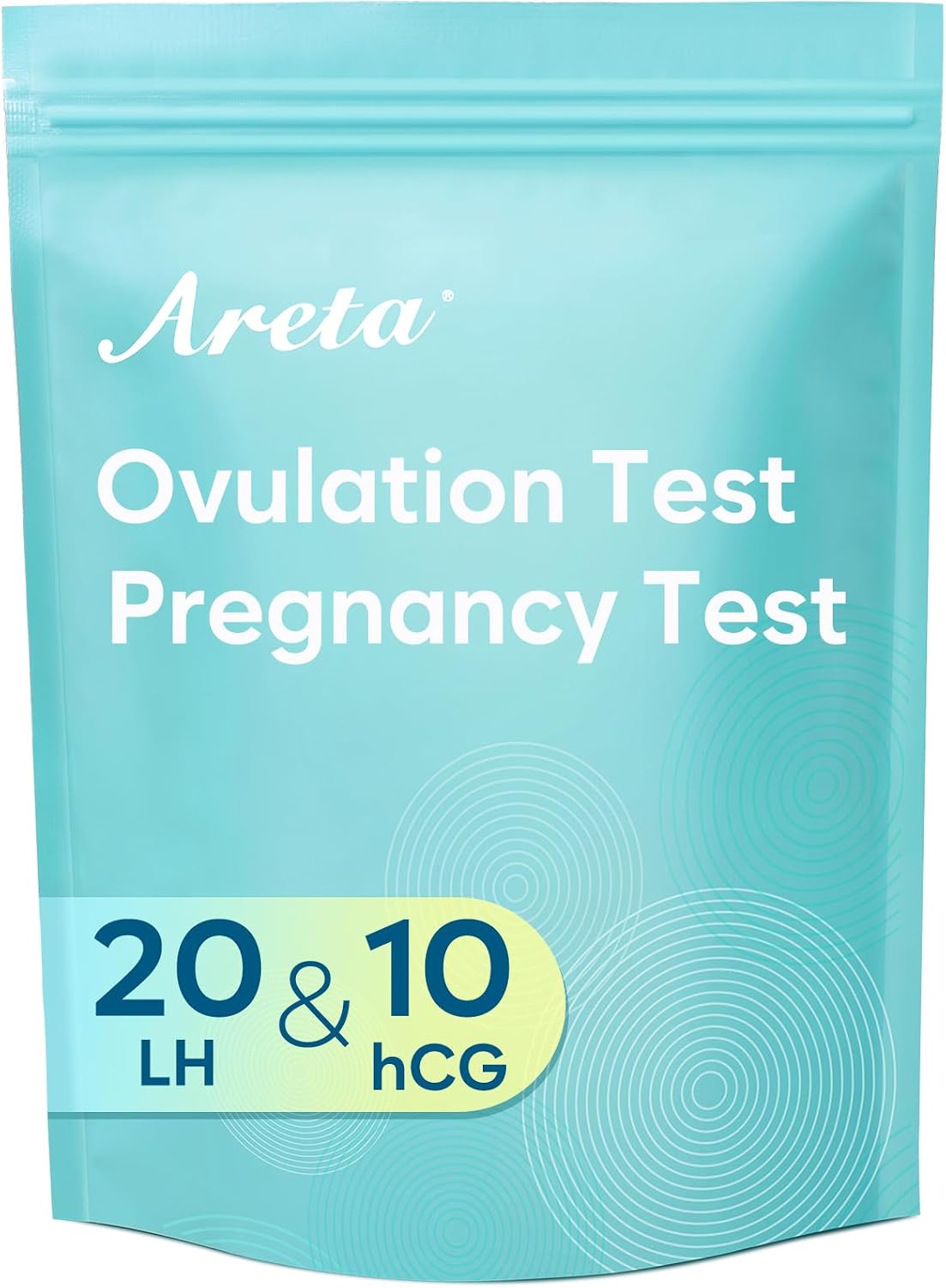 Areta Ovulation & Pregnancy Test Strips: 20 Ovulation Strips & 10 Pregnancy Tests Combo Kit | Accurate at-Home Fertility Tracker | Exd 11/24/2026