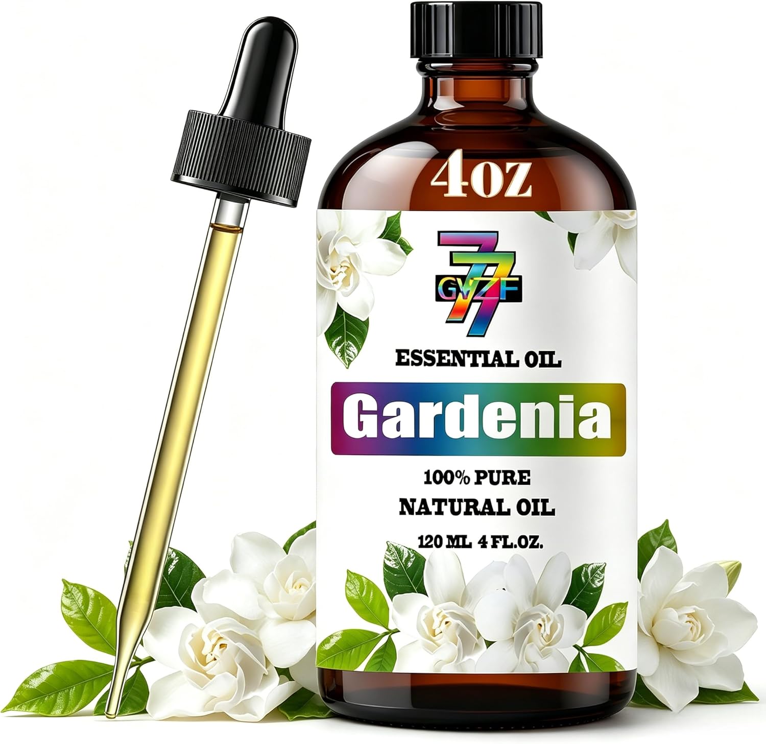 Gardenia Essential Oil, Natural Gardenia Fragrance Oil, 4 fl oz, for Diffuser, Humidifier, DIY Candle, Soap Making, Home Aroma, Gift – Gardenia Oil, GV77ZF Essential Oils