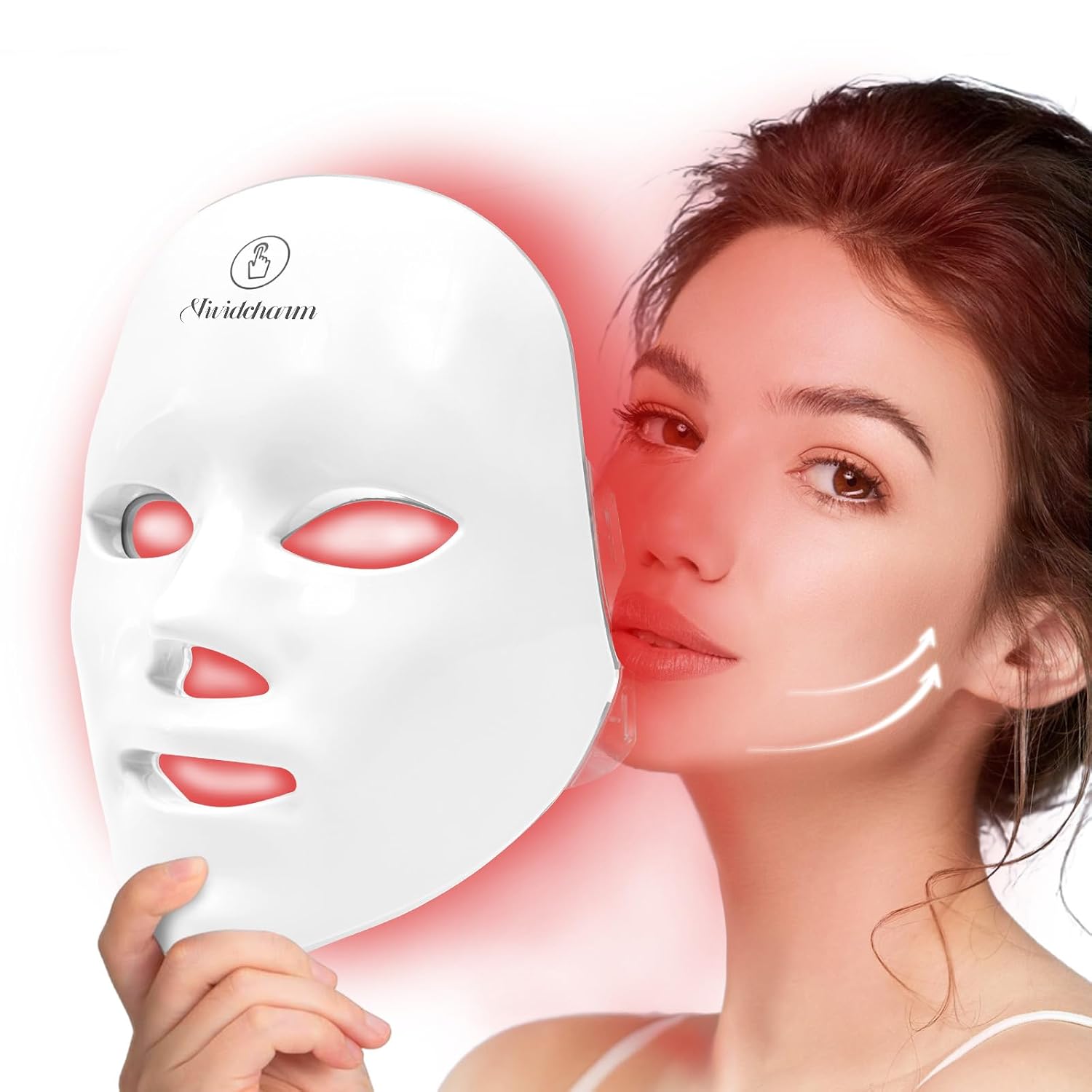Red Light Therapy Mask for Face – 7+1 Colors LED Light Facial Mask,Cordless,Skin Care at Home,Great Gifts for Women Girlfriend Mom Mothers Day Birthday Christmas Gift