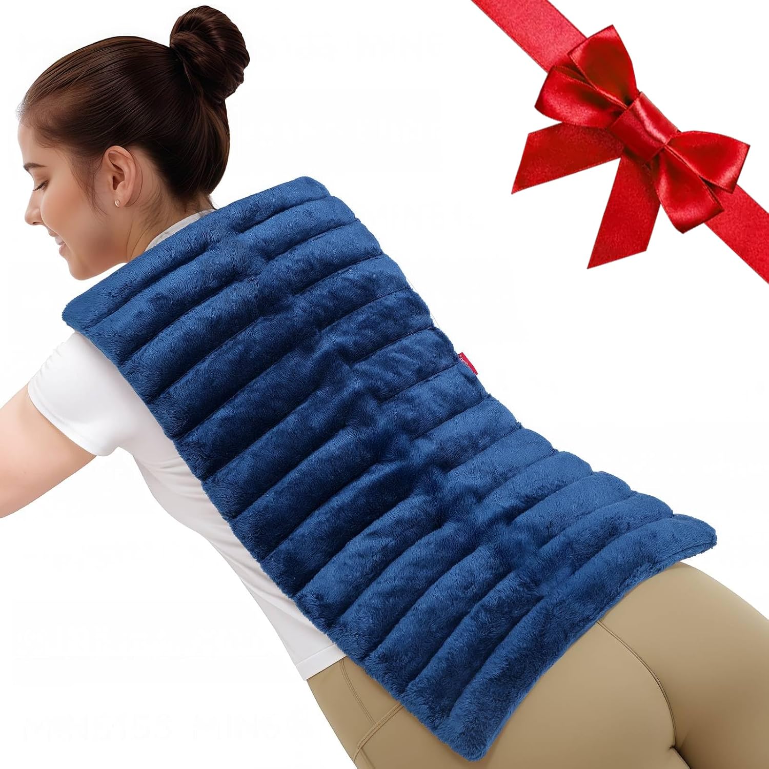 Comfytemp Large Microwave Heating Pad for Sciatica, Back Pain Relief, Period Cramps, FSA Eligible HSA, Fathers Day Dad Men Gift,12″x22″ 3.6LB Moist Microwavable Heating Pads, Warm Compress Women Gift