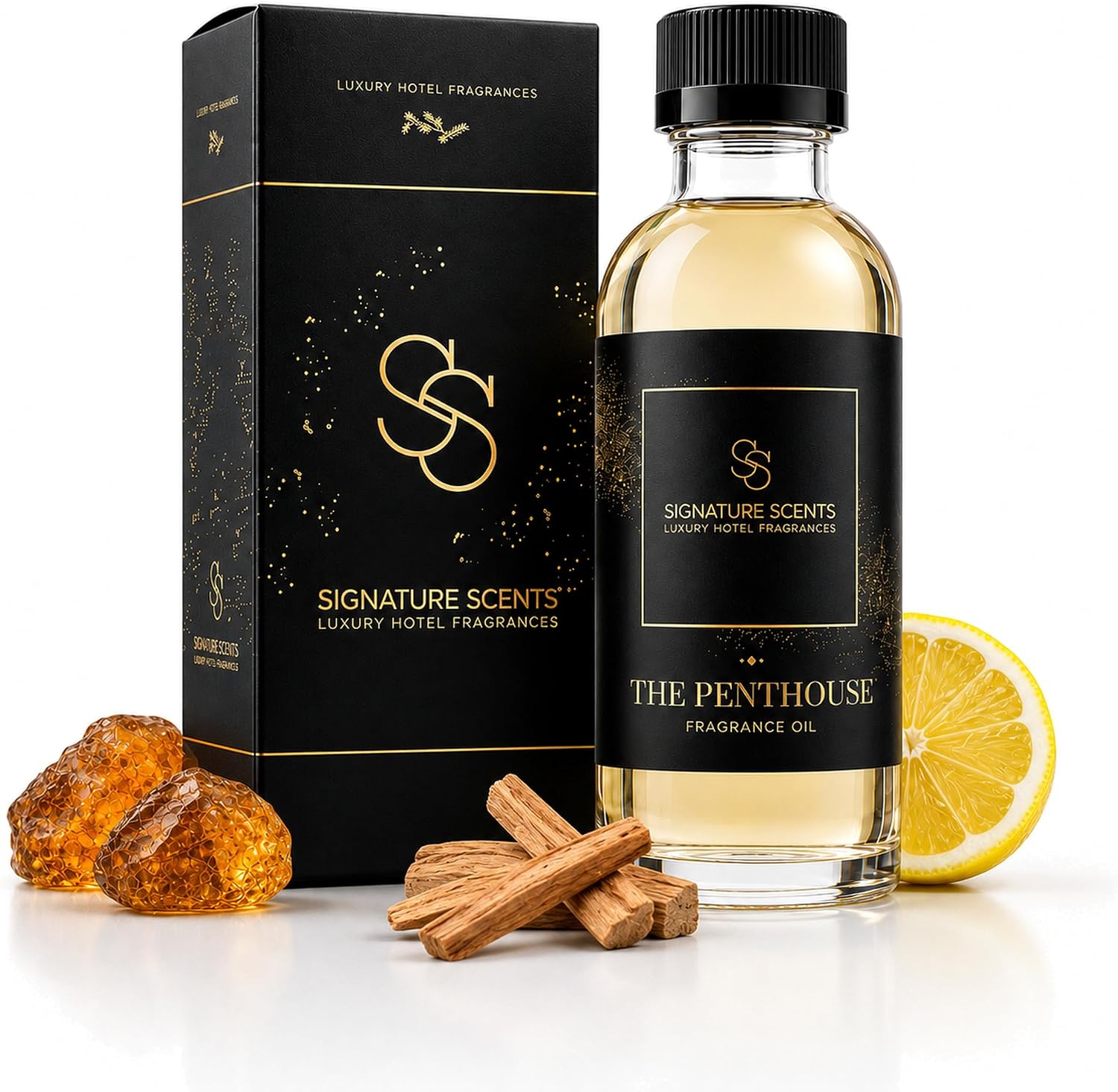 Luxury Hotel Diffuser Oil for Hotels and Homes – Aromatherapy Oils for use with an Essential Oil Diffuser at Home – Fragrance-Scent Diffuser Oil Blend (The Penthouse) 4.05fl oz (120ml)