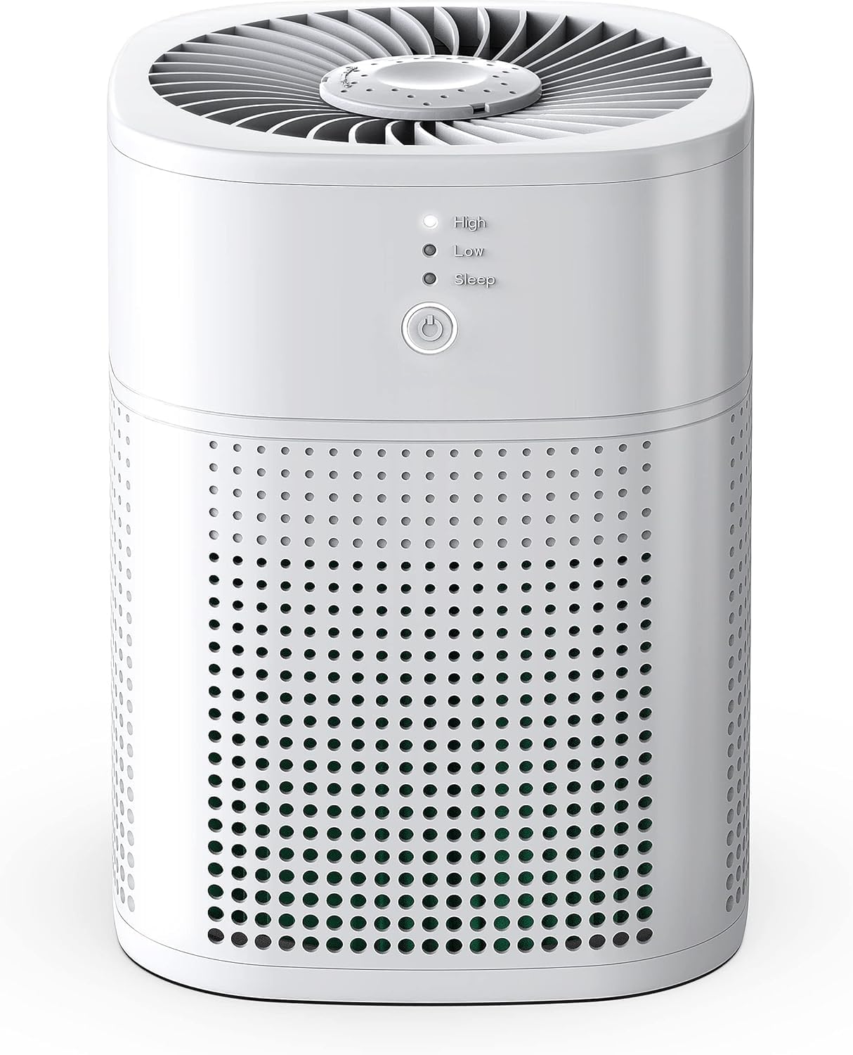Air Purifiers for Bedroom, Room Air Purifier HEPA Filter for Smoke, Allergies, Pet Dander Odor with Fragrance Sponge, Small Air Purifier with Sleep Mode, HY1800, White