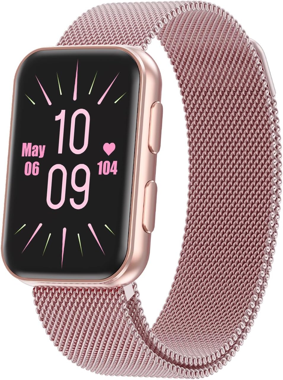 MorePro Health Fitness Tracker for Women Men, 24/7 Heart Rate Blood Pressure & Oxygen Monitoring, Sleep Tracker, 100+ Sport Modes Smart Watch, IP68 Waterproof, 2 Bands, Compatible Android iOS