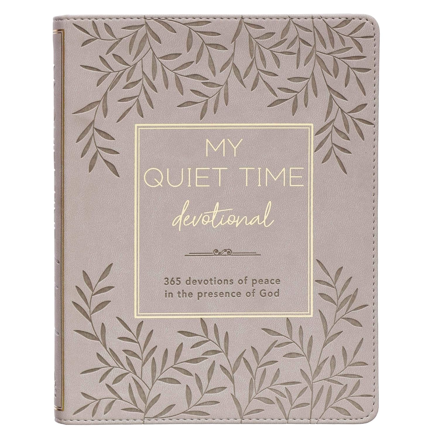My Quiet Time Devotional – 365 Devotions for Women To Bring You Into The Peace Of The Presence of God Cappuccino, Faux Leather Flexcover Gift Book w/Ribbon Marker