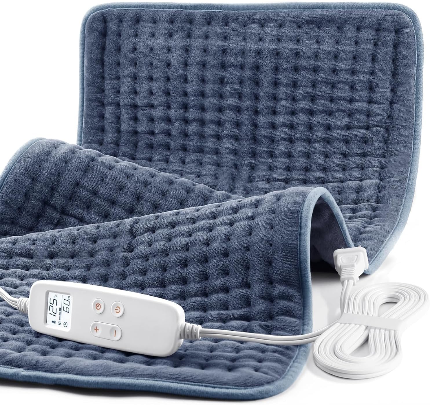 VAAGHANM Heating Pad: 33 x 17 inches Electric Heating Pad for Back -Extra Large Heat Pad for Shoulder/Neck/Knee/Arms – Upgraded 6 Timer & 6 Temperature Controller -Auto Shut Off- Gift for Mom