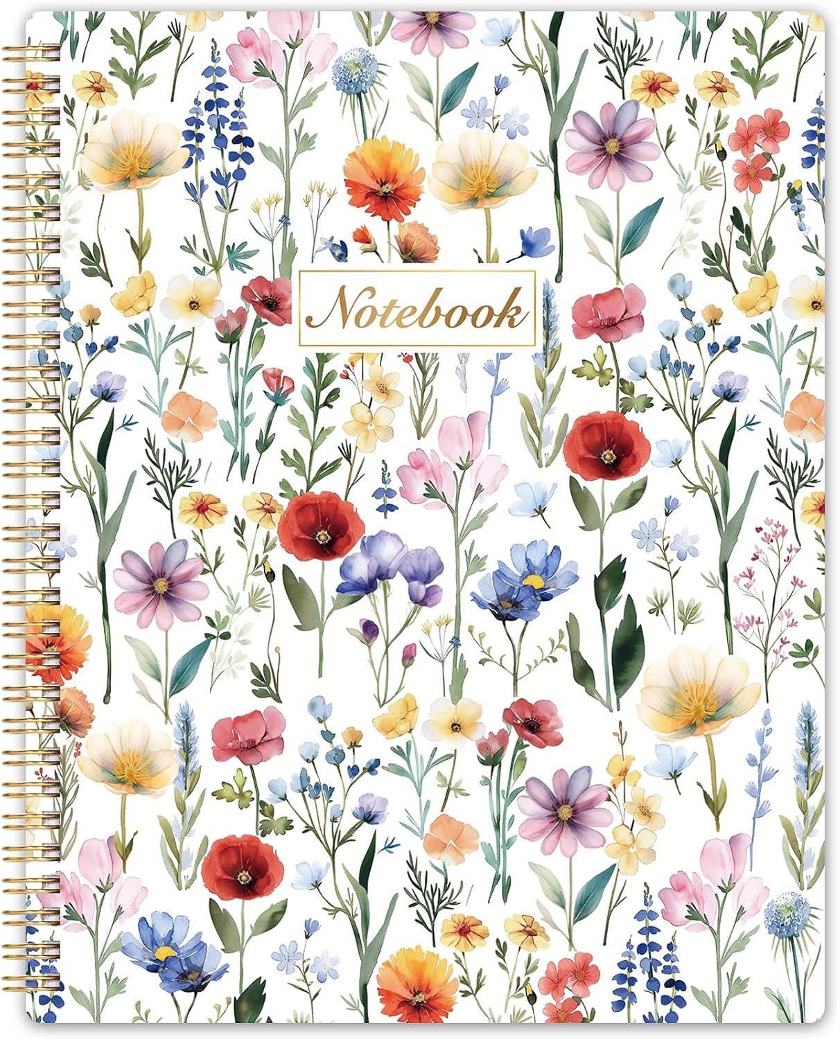 Spiral Notebook – Ruled Notebook/Journal, Lined Journal, 8.5” x 10.5”, 55 Sheets/110 Pages, Journal for Women, Journal with Spiral Bound, Thick Paper, Back Pocket, Perfect for Office & School