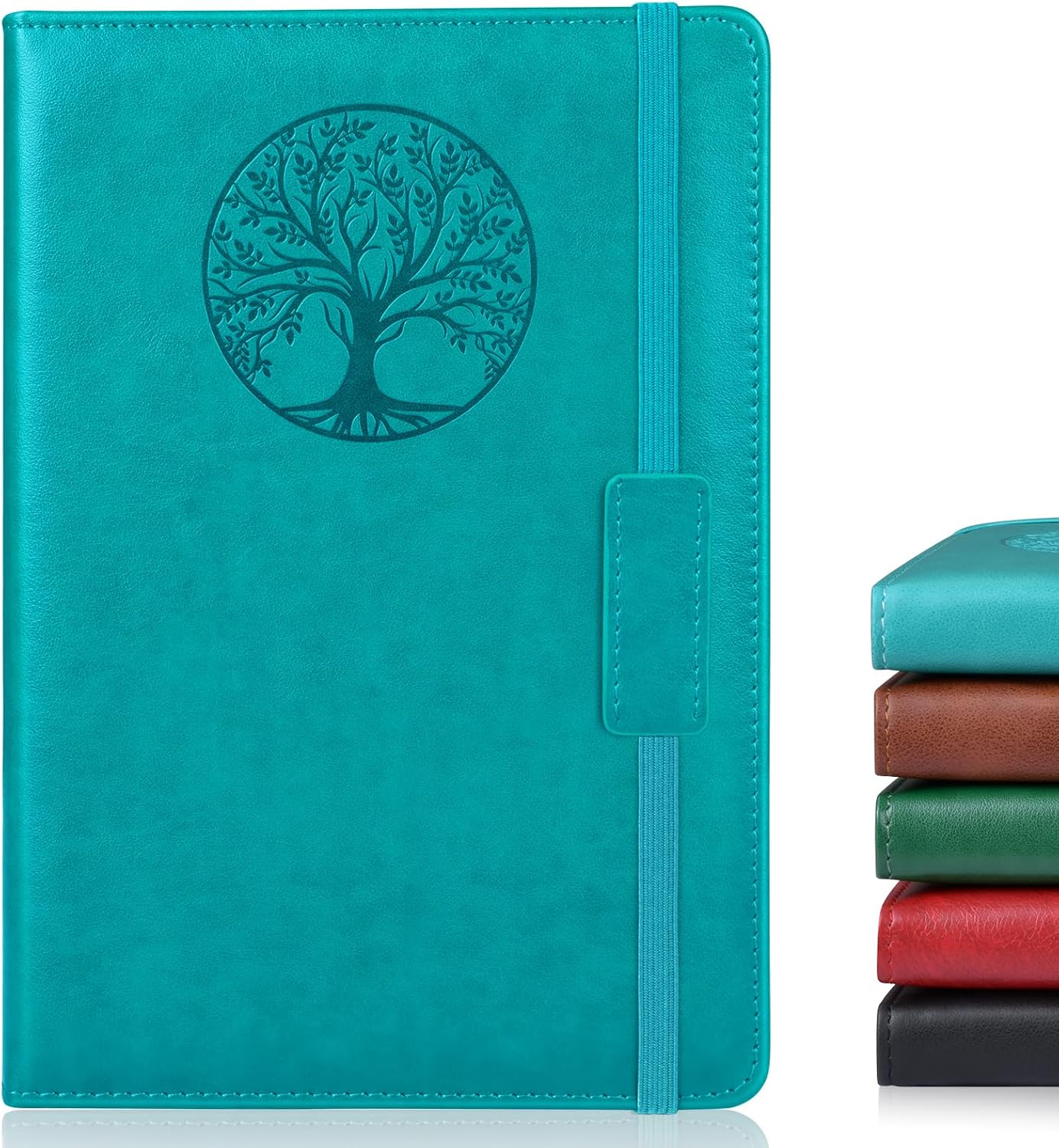 Lined Journal Notebook for Women Men,256 Thick Pages,A5 Hardcover Vintage Leather Journal for Writing,Travel,Business,Work, School,College Ruled Notebooks for Note Taking,Daily Diary 5.7″×8.3″
