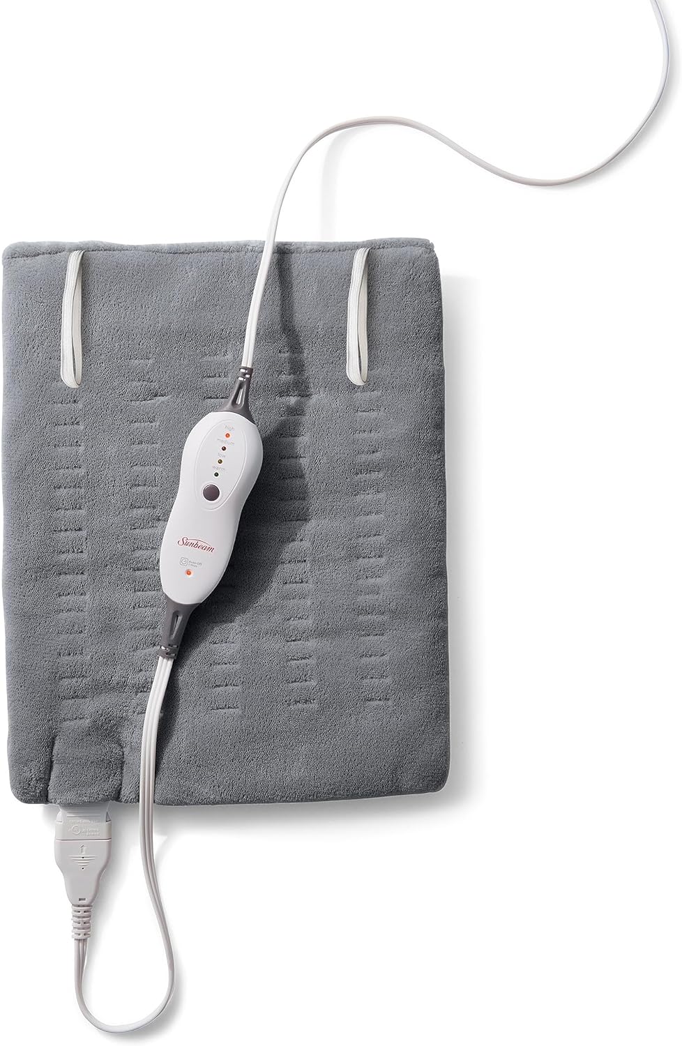 Sunbeam Premium Sunbeam Heating Pad with Compact Storage, Standard Size, Gray