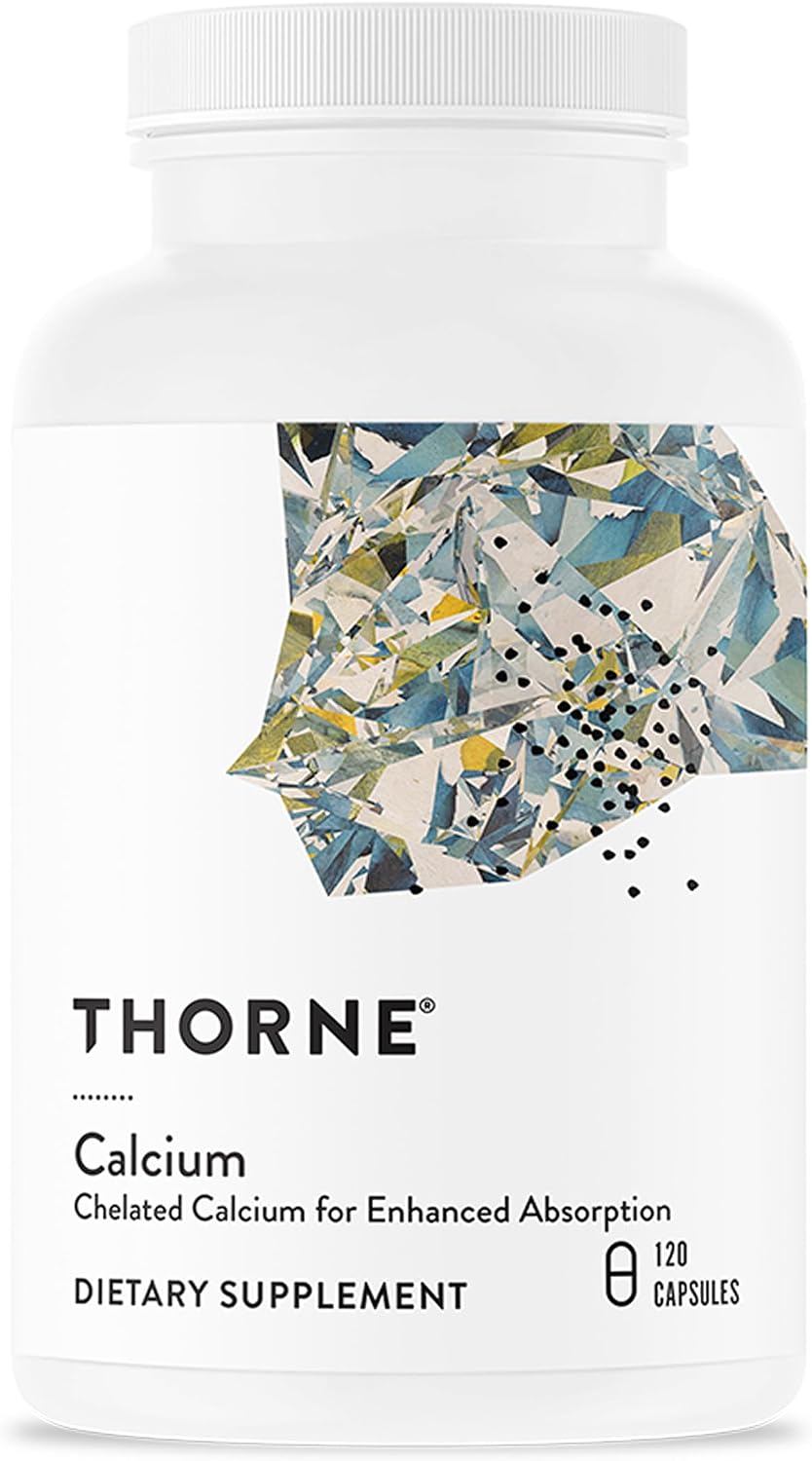 THORNE – Calcium – (Formerly DiCalcium Malate) – Chelated Calcium for Enhanced Absorption with DimaCal for Bone Density Support* – 120 Capsules