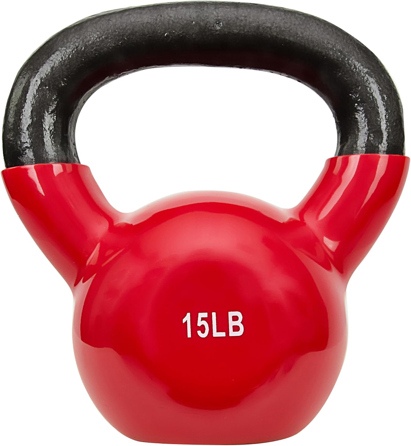 Sunny Health & Fitness Vinyl Coated Kettlebell for Strength Weight Training & Swinging Exercise – In 5, 10, 15, 20, 25 Pound