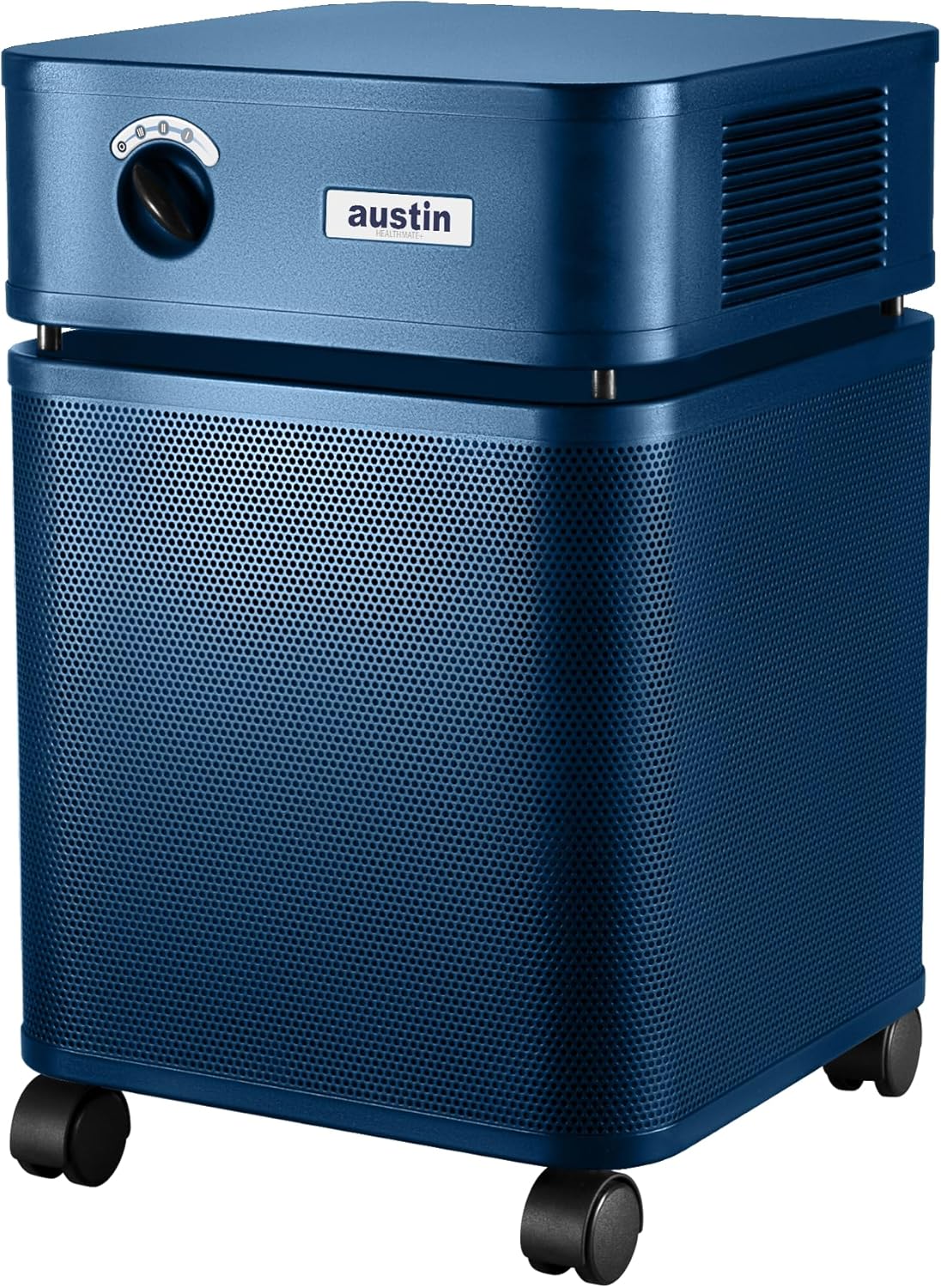 Austin Air HealthMate Plus Standard Air Purifier Midnight Blue – Advanced 4- Stage Filtration Air Purifiers For Home with Activated Carbon & Zeolite – Ideal as Air Purifiers for Bedroom Model B450