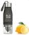 LoCo Motive H2O Lemon/Fruit Infuser Water Bottle – New Version – Leak Proof – BPA Free (Black)