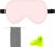 Amazon Basics Genuine Natural Mulberry Silk Curved Sleep Eye Mask with Adjustable Strap, One Size, Pink