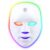 Red Light Therapy for Face LED Light Therapy Mask for Face 7+1 Colors LED Facial Skin Care Mask Rechargeable Beauty Device with Adjustable Strap and USB for Home & Travel Use