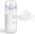 GIVERARE Nano Facial Steamer, Handy Mini Mister, USB Rechargeable Mist Sprayer, 30ml Visual Water Tank Moisturizing&Hydrating for Face, Daily Makeup, Skin Care, Eyelash Extensions-White