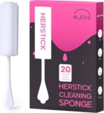HerStick Absorbing Sponge for Women By Aurae – 20 Pack – Ultra Absorbent After-Sex Cleanup Sponge – Med-Grade Sterile Material – Comfortable & Easy to Use – for Feminine Hygiene