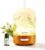 Essential Oil Diffuser, Hand Blown Glass Aromatherapy Diffuser, Ultrasonic Cool Mist Scent Aroma Humidifier, Diffuser Oil Machine Whisper Quiet with Auto Shut-Off for Home Bedroom Office(