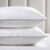 viewstar King Size Pillows Set of 2, Hotel Quality Cooling Down Alternative Gusseted Pillows for Side, Back, or Stomach Sleepers, Double Stitch White