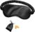 Silk Sleep Mask Eye Mask Blindfold with Double Layer Silk Filling and Elastic Strap for Full Night’s Sleep, Travel and Nap, Soft Eye Cover Eyeshade with Luxury Bag and Ear Plugs by OLESILK (Black)