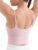 K-Swiss Crop Tops for Women – Adjustable Thin Straps Square Neck Padded Sports Bra