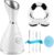 GETANYE Nano Ionic Face Steamer – 10X Penetration for Facial, Unclogs Pores, Moisturizing Spa Humidifier with Free Blackhead Remover Kit, Hair Band, Face Brush