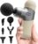 Morelax Mini Massage Gun Deep Tissue, Portable Percussion Muscle Massager for Whole Body Pain Relief, Electric Handheld Sport Massager with 6 Massage Heads 4 Speed, Best Gift (Silver Beige)