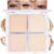 4 Colors Vanilla Nude Eyeshadow Palette, Light Beige Pink Ivory White Quads, Matte & Shimmer Soft Blendable Eye Shadow, Natural Everyday Makeup for Mature Skin, Vegan, Sombras de Ojos