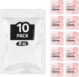 Essential Flows Period Kit (10 Pack) – 3 Pantyliners, 2 Maxi Pads & Feminine Wipe | Hygiene Essentials for School, First Period (Red)