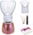 Hann Facial Steamer Professional Sinus Steam Inhaler Face Skin Moisturizer Facial Mask Sauna Spa Steamers with Aromatherapy Diffuser Humidifier Function (Pink)