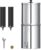 AQUA CREST TN-A Gravity Water Filter System, NSF/ANSI 42&372 Certified Black Carbon Filters, Reduce Lead and Chlorine, Stainless Steel Water System for Home, Camping, Emergencies, 2.25G