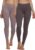 Felina Velvety Super Soft Lightweight Leggings 2 Pack – Yoga Pants, Workout Clothes