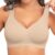 PoseFree Jelly Bras for Women No Underwire, Supportive Wireless Comfort Bra, Full Coverage Back Smoothing Bra