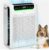 Air Purifiers for Home Large Room, Cover Up to 2600 Ft² with Washable Filters, Powerful Turbo Mode, PM2.5 Air Quality Display, 22dB Sleep Mode, Air Cleaner for Smoke, Odors, HAP607, White